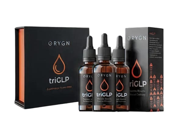 triGLP 3-pack — three 9 mL dropper bottles